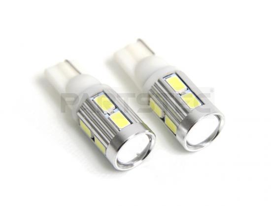 T10/T16 LED バルブ 5630チップ10連  ホワイト 2個セット