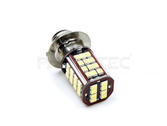 バイク用 6V P15D 3528SMD 56連 LED ヘッドライト Hi/Lo切替 ダブル球