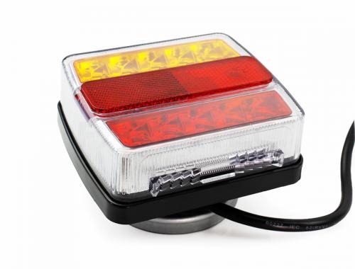 12V 汎用トレーラーヒッチメンバー LEDテールランプ マグネット式 左右セット