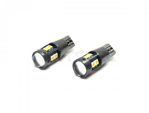 12V/24V兼用 T10/T16 LEDバルブ ホワイト 2個セット ホワイト/オレンジ