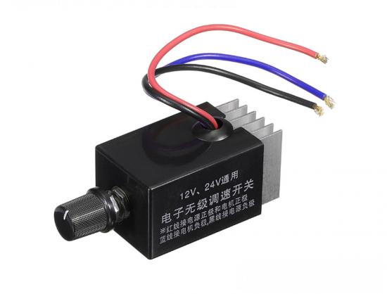 12V/24V 10A モータースピードコントローラー 電球用調光器