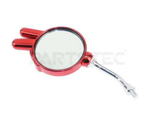 バイク汎用 じゃんけんミラー 左右セット チョキタイプ