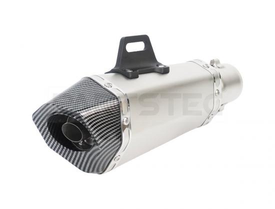 バイク汎用 カーボン調サイレンサーマフラー