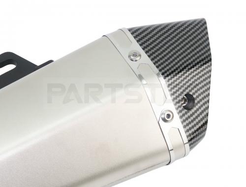 バイク汎用 カーボン調サイレンサーマフラー