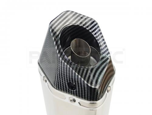 バイク汎用 カーボン調サイレンサーマフラー