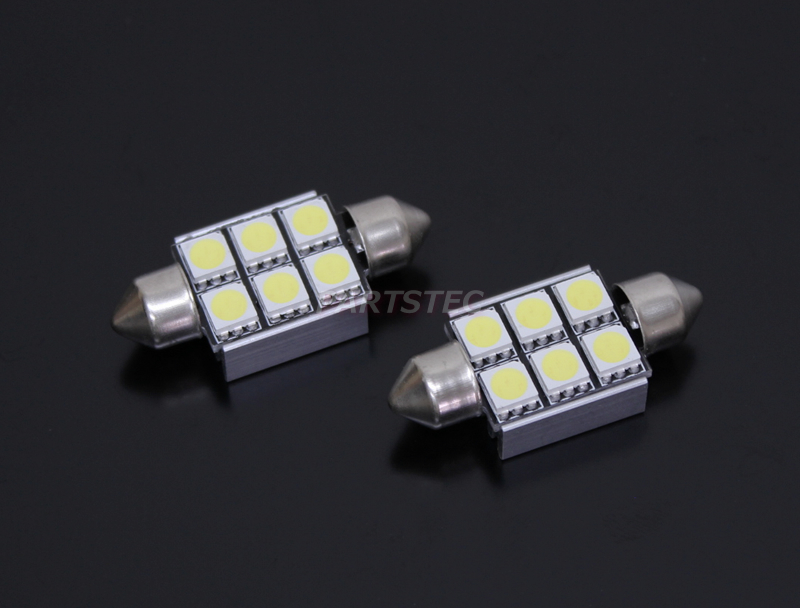 T10×37mm EPISTAR 6SMD　キャンセラー内蔵　2個セット